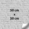 Adesivo Autocolante Tijolo Branco 50cmx50cm Modelo 3 - 6