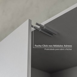 Guarda-Roupa Modulado 11 Peças 13 Portas com 2 Mesas de Cabeceira Jade CabeCasa MadeiraOriginals Cinza/Urbano - 9 Guarda-Roupa Modulado 11 Peças 13 Portas com 2 Mesas de Cabeceira Jade CabeCasa MadeiraOriginals Cinza/Urbano - 9
