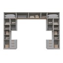 Ver imagem 6 de Guarda-Roupa Planejado 11 Peças 13 Portas com 2 Mesas de Cabeceira Jade CabeCasa MadeiraOriginals Cinza/Urbano
