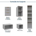 Ver imagem 5 de Guarda-roupa Modulado 11 Peças 13 Portas com 2 Mesas de Cabeceira Jade CabeCasa MadeiraOriginals