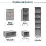 Guarda-roupa Modulado 11 Peças 13 Portas com 2 Mesas de Cabeceira Jade CabeCasa MadeiraOriginals - 5