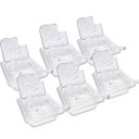 Ver imagem 1 de Conj 8 Cubas Gastronômicas em Policarbonato Gn 1/6x65 Mm 900 Ml + Tampa Flip Dobradiça e Abertura Sb