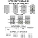 Ver imagem 5 de Conj 8 Cubas Gastronômicas em Policarbonato Gn 1/6x65 Mm 900 Ml + Tampa Flip Dobradiça e Abertura Sb