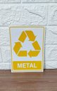 Ver imagem 4 de Kit 2 Placa Adesiva Sinalização Lixo Metal 15x20 Cm Adesivo