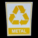 Ver imagem 3 de Kit 2 Placa Adesiva Sinalização Lixo Metal 15x20 Cm Adesivo