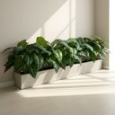 Ver imagem 6 de Kit 5 Filodendros Artificiais Premium 55cm Folhas Verdes para Aparador e Estante