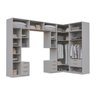Guarda-roupa Modulado de Canto 12 Peças 17 Portas 2 Mesas de Cabeceira Jade CabeCasa MadeiraMadeira - 11