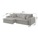 Ver imagem 5 de Sofá Zen Veludo 02 Módulos 90 Cm B25 Meu Sofá Online