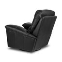 Ver imagem 2 de Poltrona do Papai de Couro Legítimo Reclinável Relax Preto