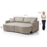 Sofá Cama Retrátil 2 Lugares 216 Cm Moscow - 3