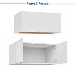 Guarda-roupa Modular 80cm com Portas e Prateleiras Jade Cabecasa Madeiramadeira - 13
