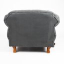 Ver imagem 3 de Poltrona Elisabeth Chesterfield Capitone Suede Cinza Decorativa / Sala, Tv, Estar, Recepção