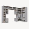 Guarda-roupa Modulado 13 Peças 18 Portas 2 Mesa Cabeceira Jade CabeCasa MadeiraMadeira - 6