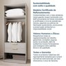 Guarda-roupa Modulado 13 Peças 18 Portas 2 Mesa Cabeceira Jade CabeCasa MadeiraMadeira - 14