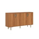 Ver imagem 2 de Buffet Aparador 4 Portas 160cm Pés de Ferro - Lukaliam Móveis