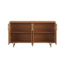Ver imagem 3 de Buffet Aparador 4 Portas 160cm Pés de Ferro - Lukaliam Móveis