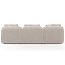 Ver imagem 6 de Sofá 3 Lugares com Chaise Direito Sala Living 248cm Arlo F04 Bouclê Bege - Lyam Decor