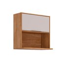Ver imagem 2 de Armário Aéreo Cozinha Celeste 1PTA p/ Micro 80 Of White MGM