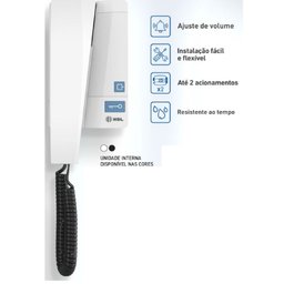Interfone Eletrônico Residencial Advance Branco Hdl Áudio Advance Hdl - 2