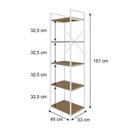 Ver imagem 3 de Estante c/05 Prateleiras 45cm Est.Branca