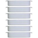 Ver imagem 1 de 6 Travessas Porcelana Branca 2,5l 30x21cm Germer Restaurantes Buffets Assar e Servir