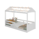 Ver imagem 2 de Cama Casinha Infantil Montessoriana 8320 Branco