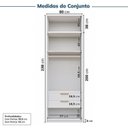 Ver imagem 4 de Guarda-roupa Modulado 2 Peças 2 Portas Jade CabeCasa MadeiraOriginals