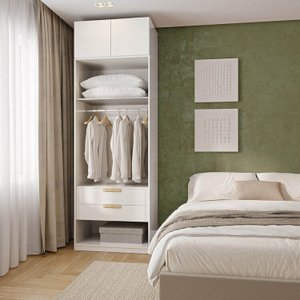 Guarda-roupa Modulado 2 Peças 2 Portas Jade Cabecasa Madeiramadeira