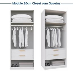 Guarda-roupa Modulado 2 Peças 2 Portas Jade Cabecasa Madeiramadeira - 10