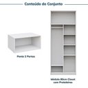 Ver imagem 5 de Guarda-Roupa Planejado 2 Peças 2 Portas Jade CabeCasa MadeiraOriginals Branco/Fosco