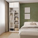 Ver imagem 1 de Guarda-Roupa Planejado 2 Peças 2 Portas Jade CabeCasa MadeiraOriginals Branco/Fosco