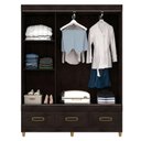 Ver imagem 5 de Guarda Roupa Casal 20033 Café Baunilha Flex – Araplac
