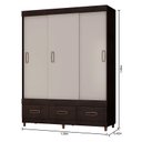 Ver imagem 4 de Guarda Roupa Casal 20033 Café Baunilha Flex – Araplac