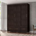 Ver imagem 2 de Guarda Roupa Casal 20033 Café Baunilha Flex – Araplac