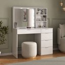 Ver imagem 1 de Penteadeira 5 Gavetas com Espelho e Led 8400