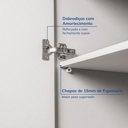 Guarda-roupa Modulado 2 Peças 2 Portas Jade Cabecasa Madeiramadeira - 9