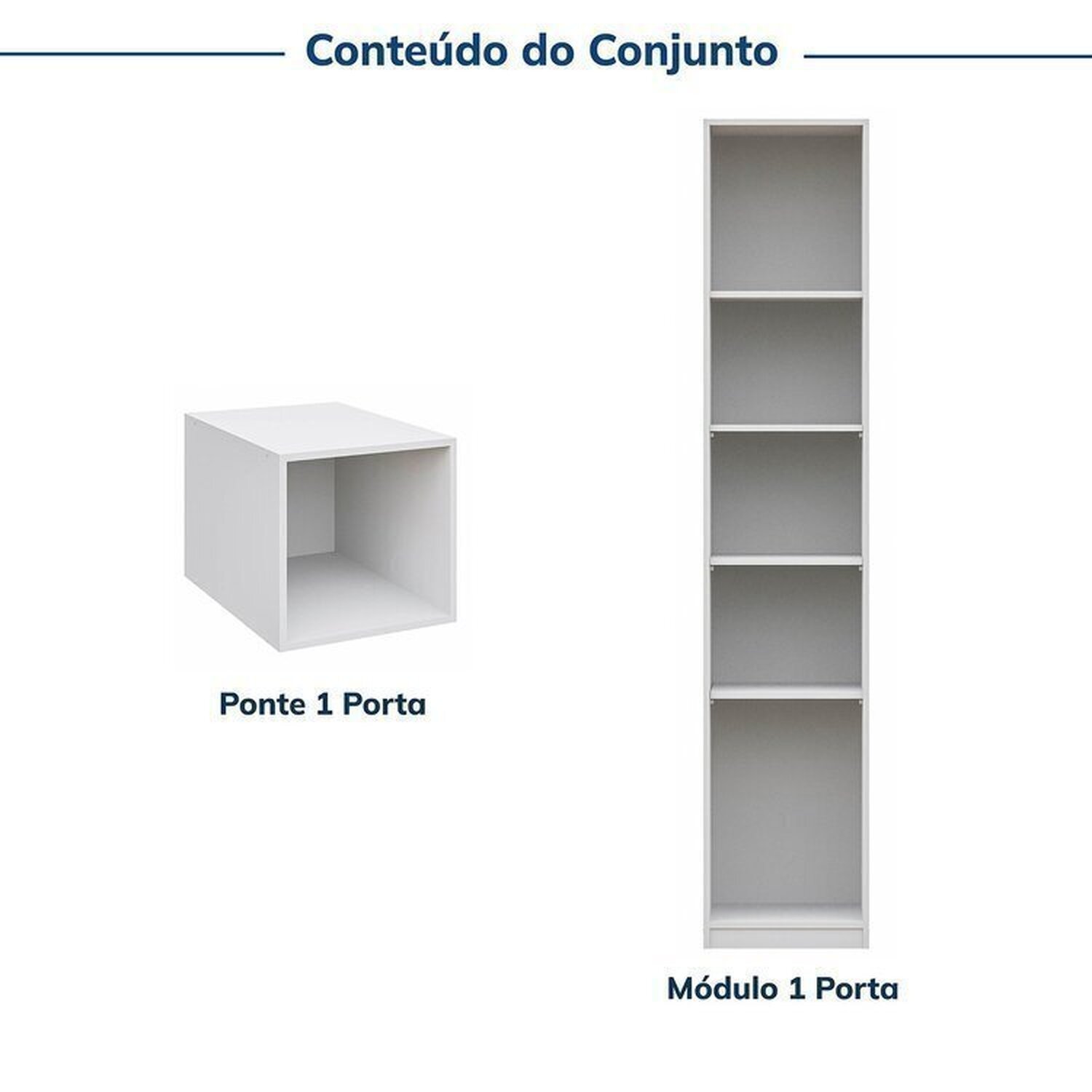 Guarda-roupa Modulado 2 Peças 2 Portas Jade Cabecasa Madeiramadeira - 6