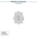 Ver imagem 4 de Guarda-Roupa Planejado 2 Peças 2 Portas Jade CabeCasa MadeiraOriginals Branco/Fosco