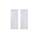 Ver imagem 6 de Kit com 2 Portas Sanfonadas de PVC 210x105cm Bariri Branco/Gelo