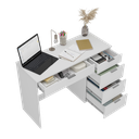 Ver imagem 4 de Escrivaninha 8500 Escritório 5 Gavetas 112cm Branco Yescasa