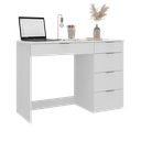 Ver imagem 2 de Escrivaninha 8500 Escritório 5 Gavetas 112cm Branco Yescasa