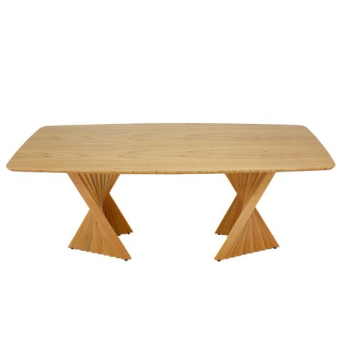 Mesa de Jantar Orgânica Barril 200x100 - Castanho Claro