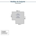 Ver imagem 4 de Guarda-Roupa Planejado de Canto 2 Peças 4 Portas Jade CabeCasa MadeiraOriginals Branco/Fosco