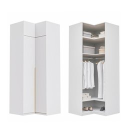 Guarda-roupa Modulado de Canto 2 Peças 4 Portas Jade Cabecasa Madeiramadeira - 7