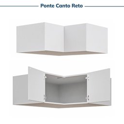 Guarda-roupa Modulado de Canto 2 Peças 4 Portas Jade Cabecasa Madeiramadeira - 15