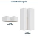 Ver imagem 6 de Guarda-Roupa Planejado de Canto 2 Peças 4 Portas Jade CabeCasa MadeiraOriginals Branco/Fosco