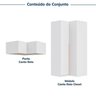 Guarda-roupa Modulado de Canto 2 Peças 2 Portas Jade CabeCasa MadeiraOriginals - 5
