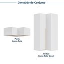 Ver imagem 5 de Guarda-Roupa Planejado de Canto 2 Peças 2 Portas Jade CabeCasa MadeiraOriginals Branco/Fosco