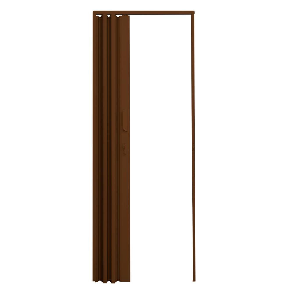 Porta Sanfonada de PVC 62x210cm Zapinplast - Marrom - 2