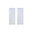 Ver imagem 4 de Kit com 2 Portas Sanfonadas de PVC 210x94cm Bariri Branco/Gelo